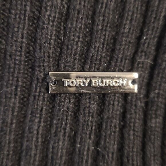 Tory Burch Black Basket Knit Sweater S - Picture 6 of 8